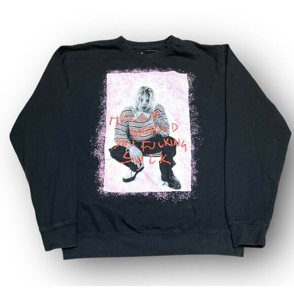 MGK Machine Gun Kelly Tickets To My Downfall Mens Size Large 2021 Tour Crewneck - Picture 1 of 5